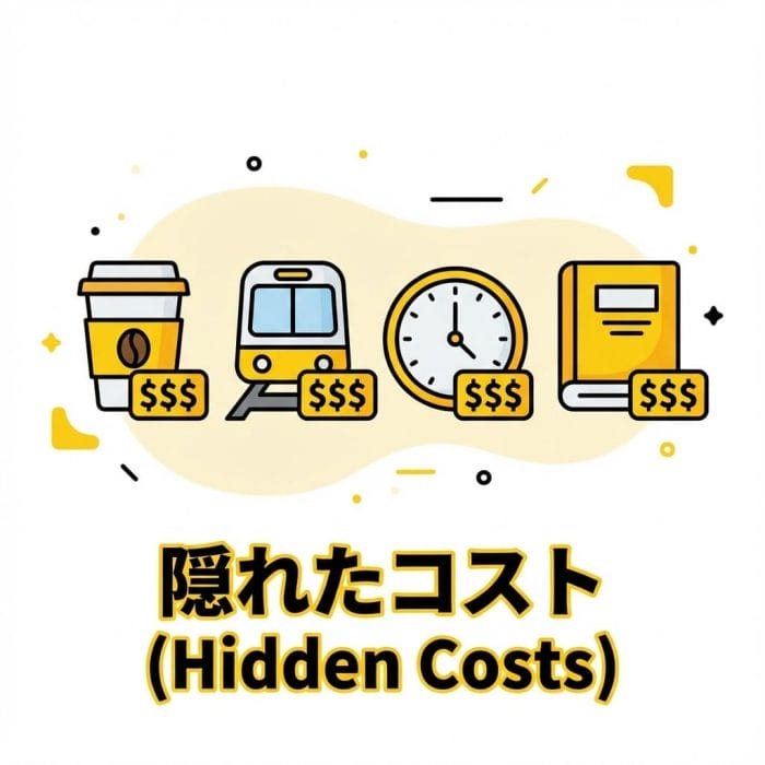 レッスン料以外にかかる様々なコストのアイコン